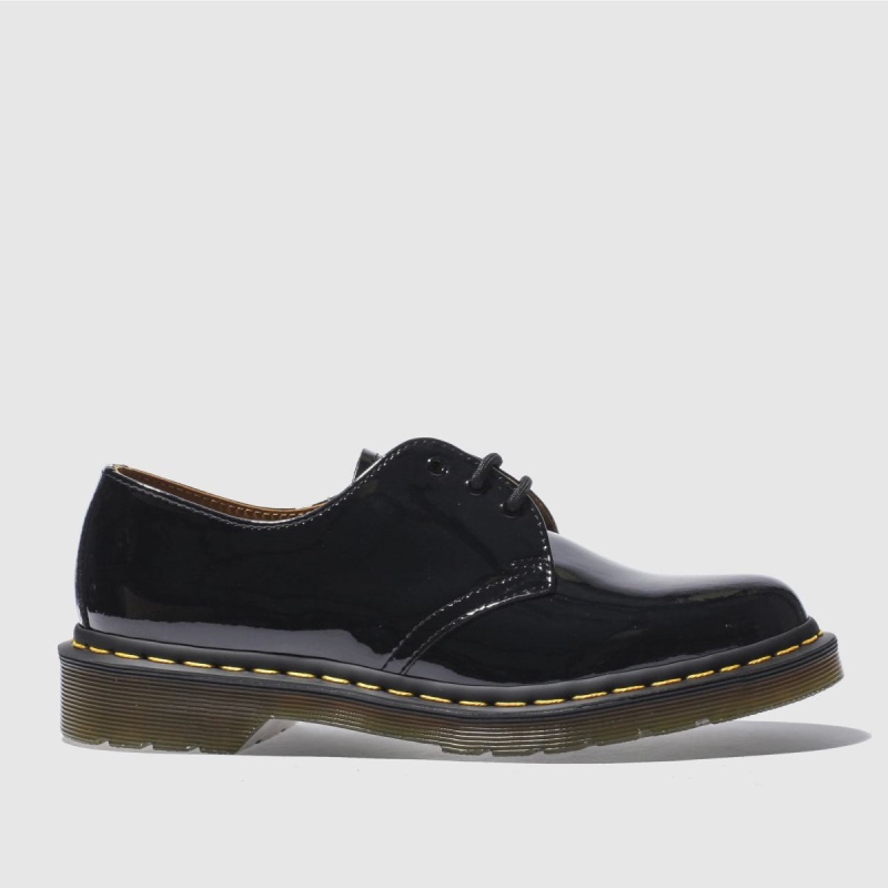Negro Dr Martens 1461 Zapatos Planos Dr.martens Botas