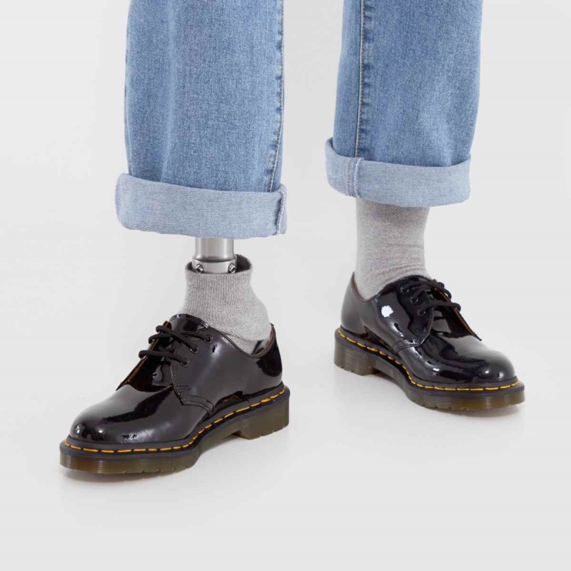 Negro Dr Martens 1461 Zapatos Planos Dr.martens Botas