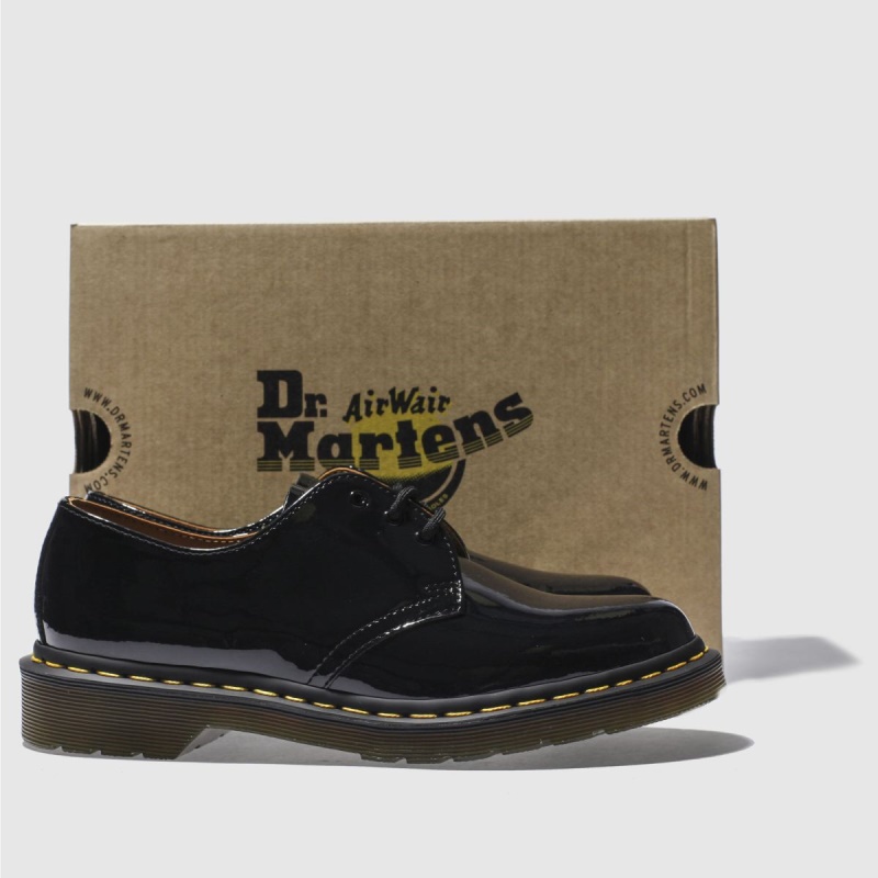 Negro Dr Martens 1461 Zapatos Planos Dr.martens Botas