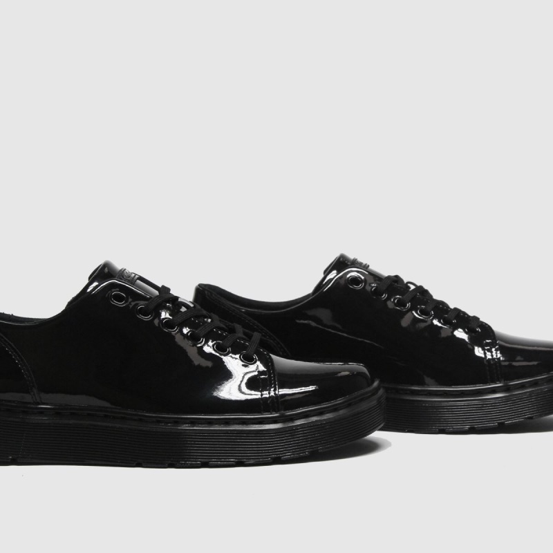 Dr.martens Botas Dr Martens Dante 6 Eye Zapatos Planos De Charol Negro