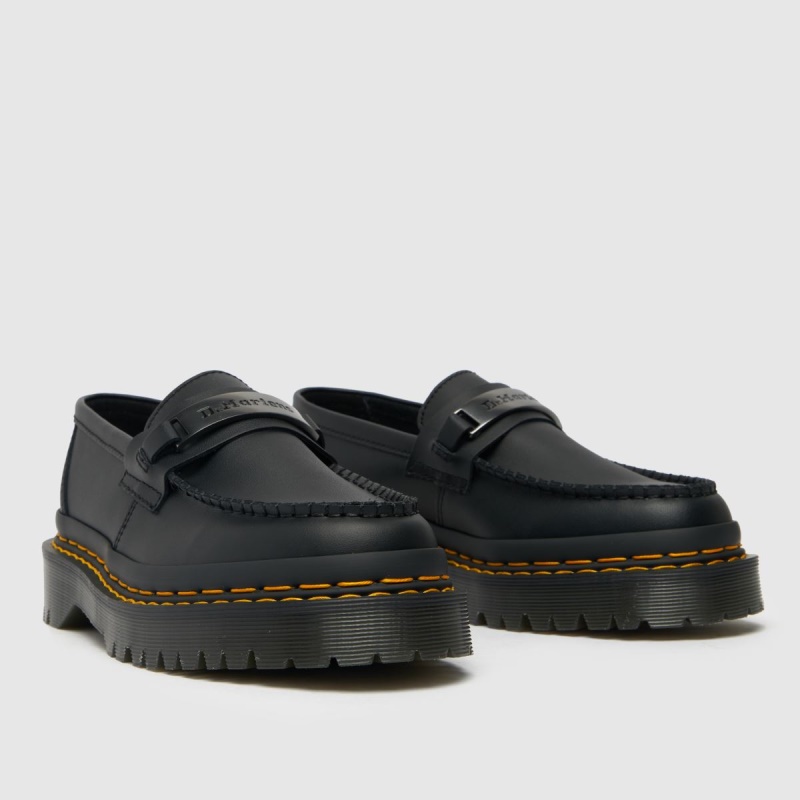 Negro Dr.martens Botas Dr Martens Penton Bex Zapatos Planos De Doble Puntada