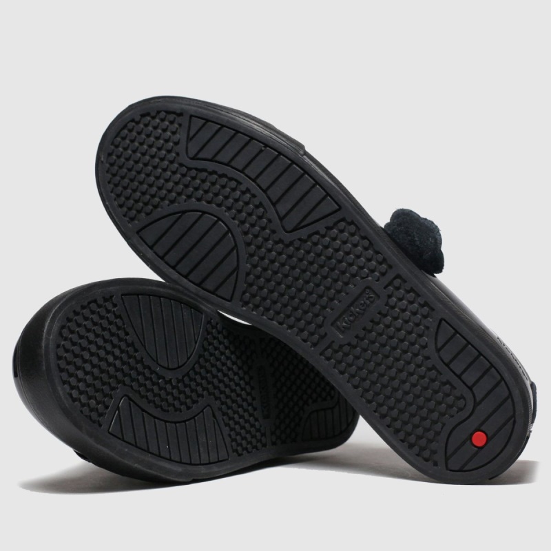 Negro Dr.martens Botas Kickers Tovni Lacer Mono Zapatos Planos