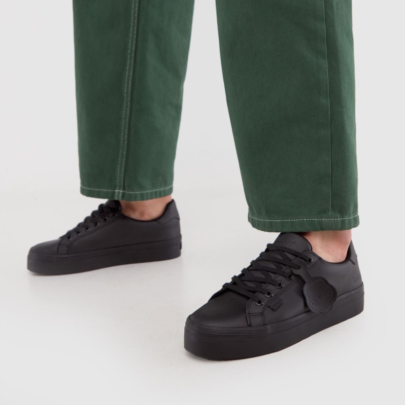 Zapatos Planos Kickers Tovni Stack Mono Negro Dr.martens Botas