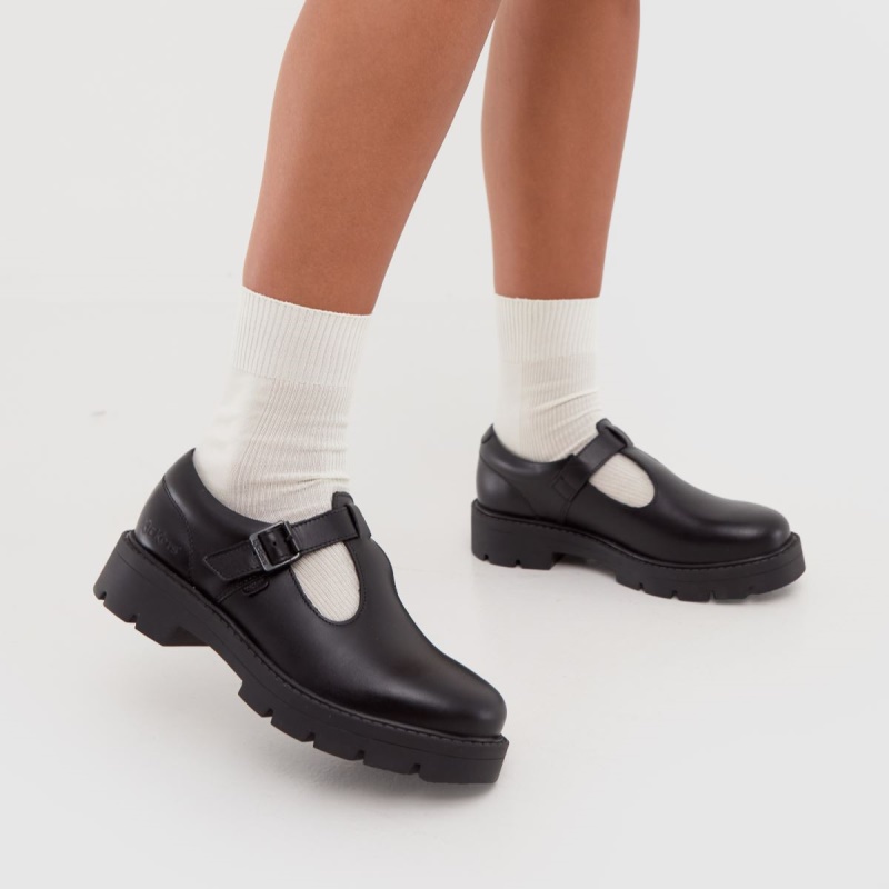 Dr.martens Botas Kickers Kori T Bar Mono Zapatos Planos Negro