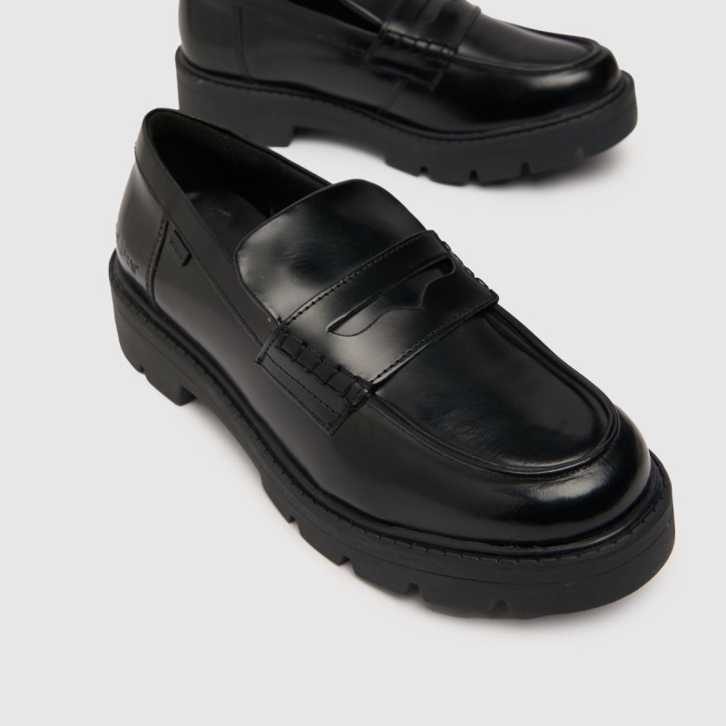 Botas Dr.Martens Negro Kickers Cory Mocasín Hi Shine Zapatos Planos