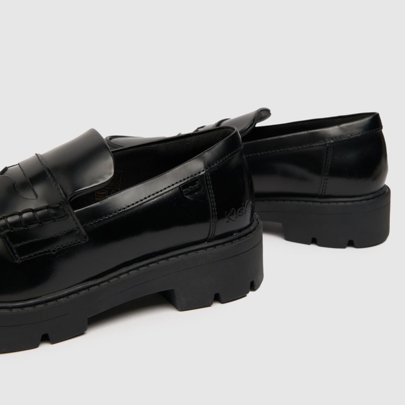 Botas Dr.Martens Negro Kickers Cory Mocasín Hi Shine Zapatos Planos