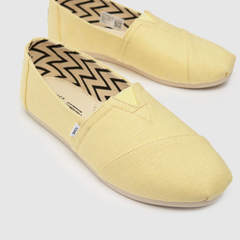 Zapatos Planos Toms Alpargata Vegan Amarillo Dr.martens Botas