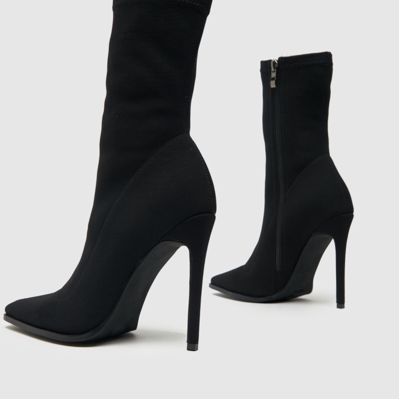 Simmi Benecia Stilleto Botas Dr.martens Botas Negras