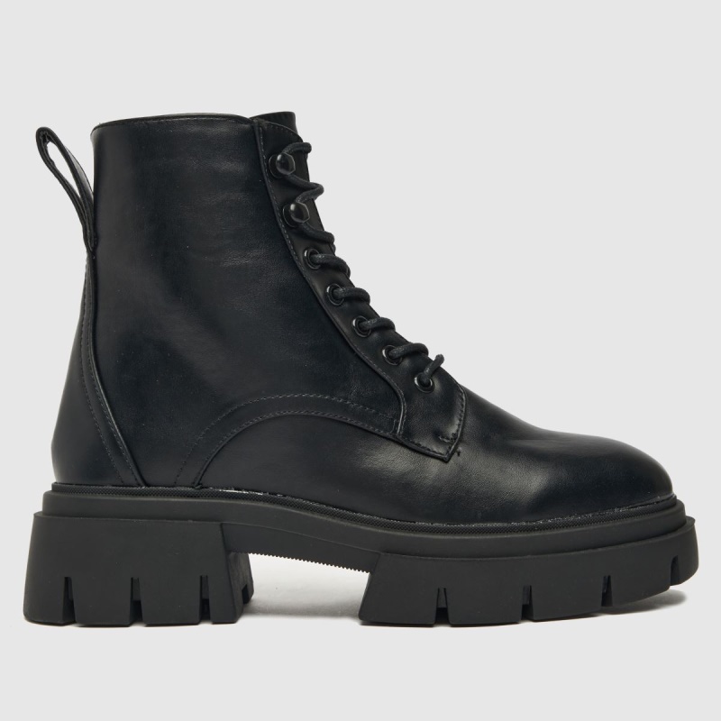 Botas Schuh Negras De Encaje Asher De Corte Ancho Dr.martens Botas