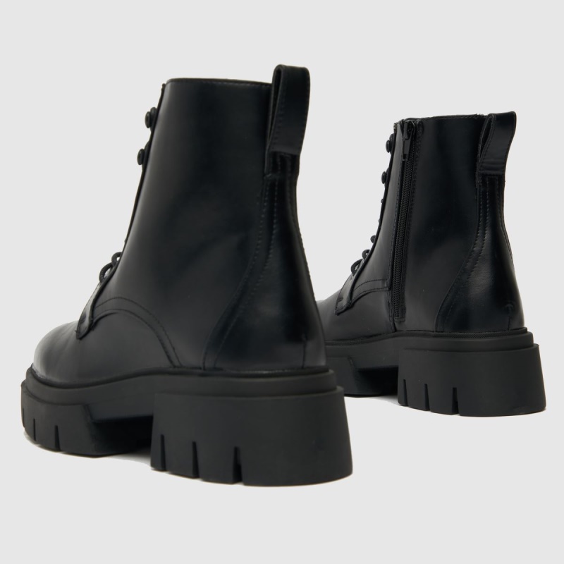 Botas Schuh Negras De Encaje Asher De Corte Ancho Dr.martens Botas