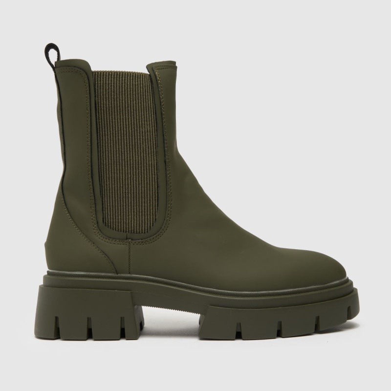 Schuh Amaya Botas Chelsea Gruesas Verde Oscuro Dr.martens Botas