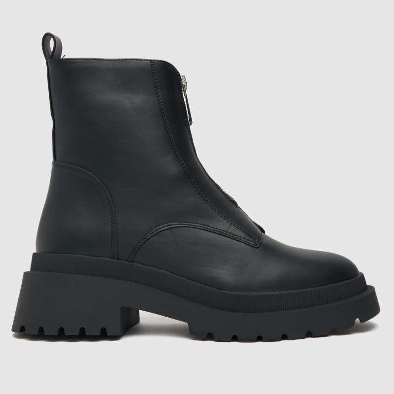 Botas Gruesas Con Cremallera Delantera Abigail Schuh Negro Dr.martens Botas