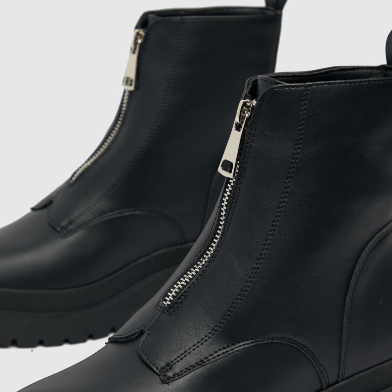 Botas Gruesas Con Cremallera Delantera Abigail Schuh Negro Dr.martens Botas