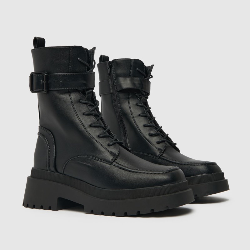 Dr.martens Botas Schuh Aaliyah Botas De Corte Alto Con Hebilla Negro