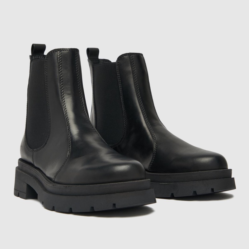 Botas Chelsea De Cuero Schuh Ace Dr.martens Botas Negro