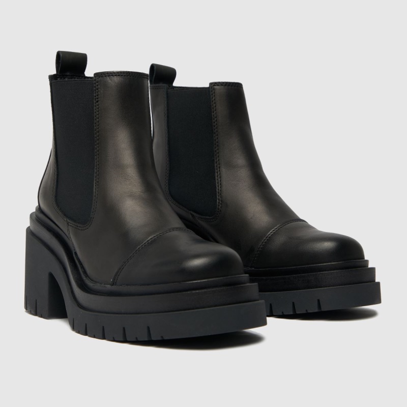 Dr.martens Botas Schuh Adah Cuero Botas Gruesas Negro