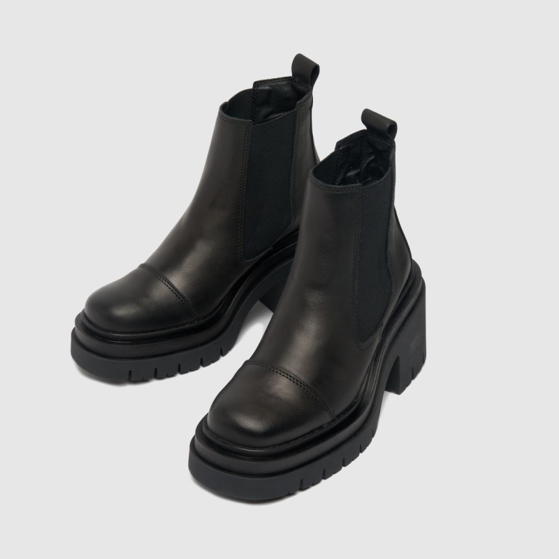 Dr.martens Botas Schuh Adah Cuero Botas Gruesas Negro