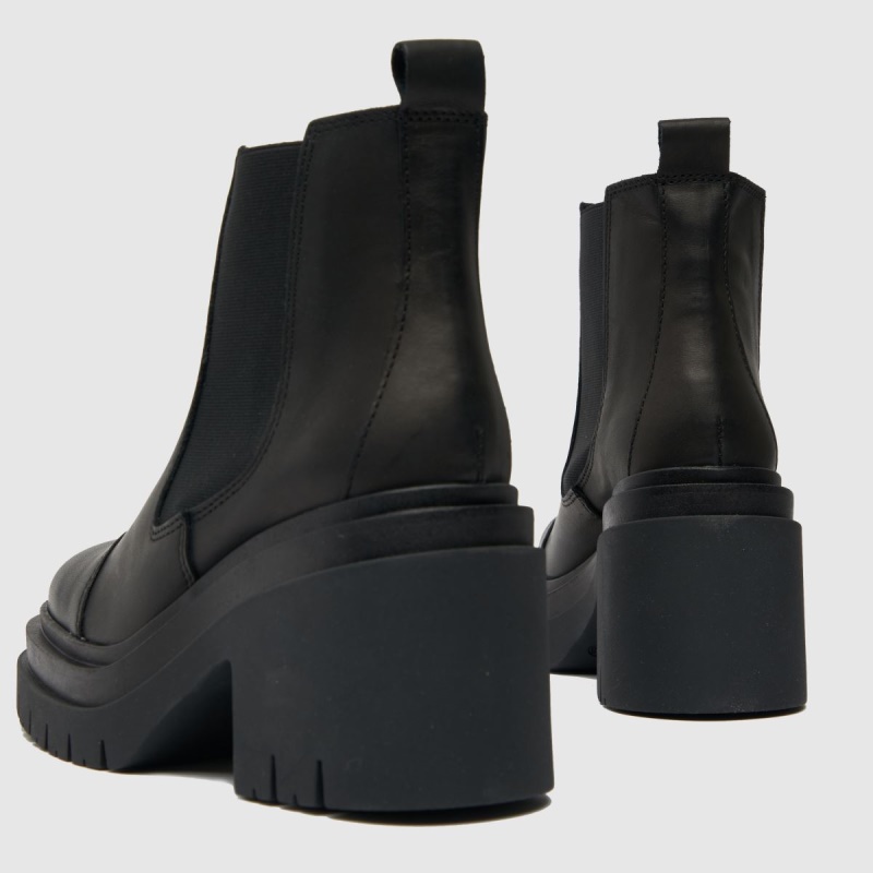 Dr.martens Botas Schuh Adah Cuero Botas Gruesas Negro