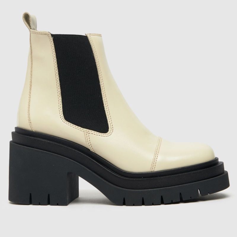 Dr.martens Botas Blanco Schuh Adah Botas Gruesas De Cuero