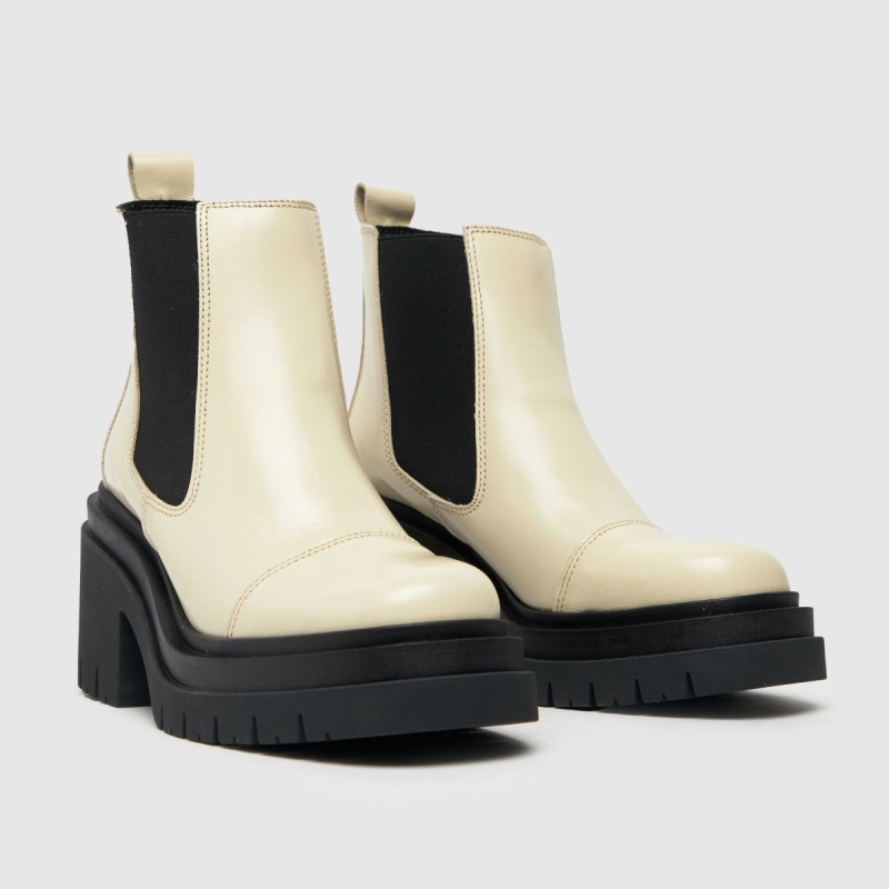 Dr.martens Botas Blanco Schuh Adah Botas Gruesas De Cuero