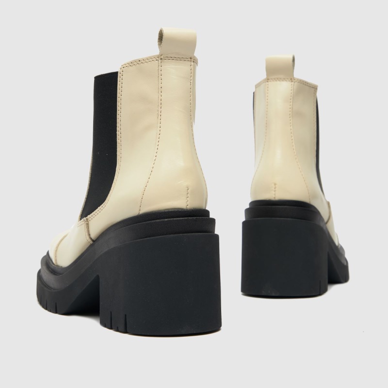 Dr.martens Botas Blanco Schuh Adah Botas Gruesas De Cuero