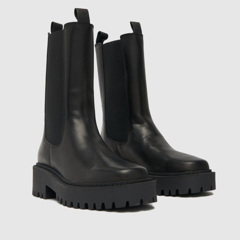 Schuh Aliza Botas Chelsea Con Punta Cuadrada Dr.martens Botas Negro