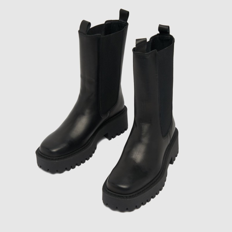 Schuh Aliza Botas Chelsea Con Punta Cuadrada Dr.martens Botas Negro