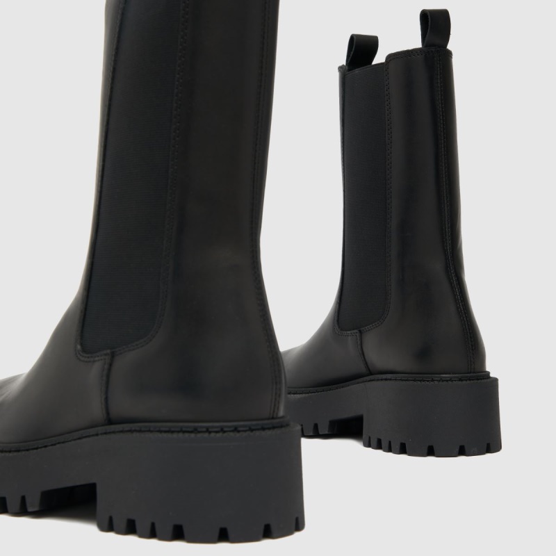 Schuh Aliza Botas Chelsea Con Punta Cuadrada Dr.martens Botas Negro