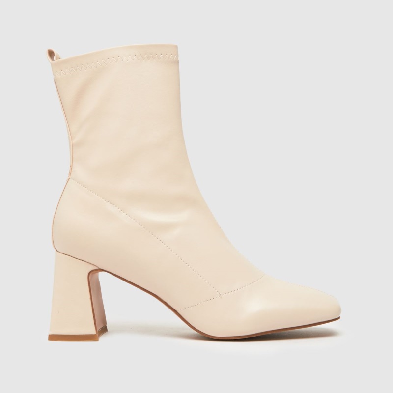 Schuh Bella Botas Elásticas Tacón Acampanado Dr.martens Botas Natural