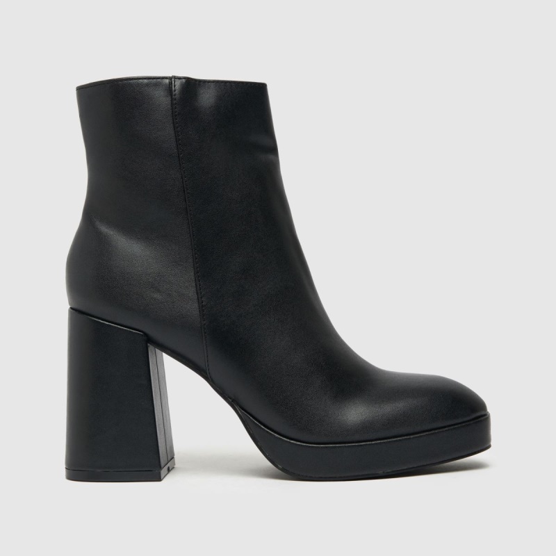 Negro Dr.martens Botas Schuh Blair Botas De Plataforma