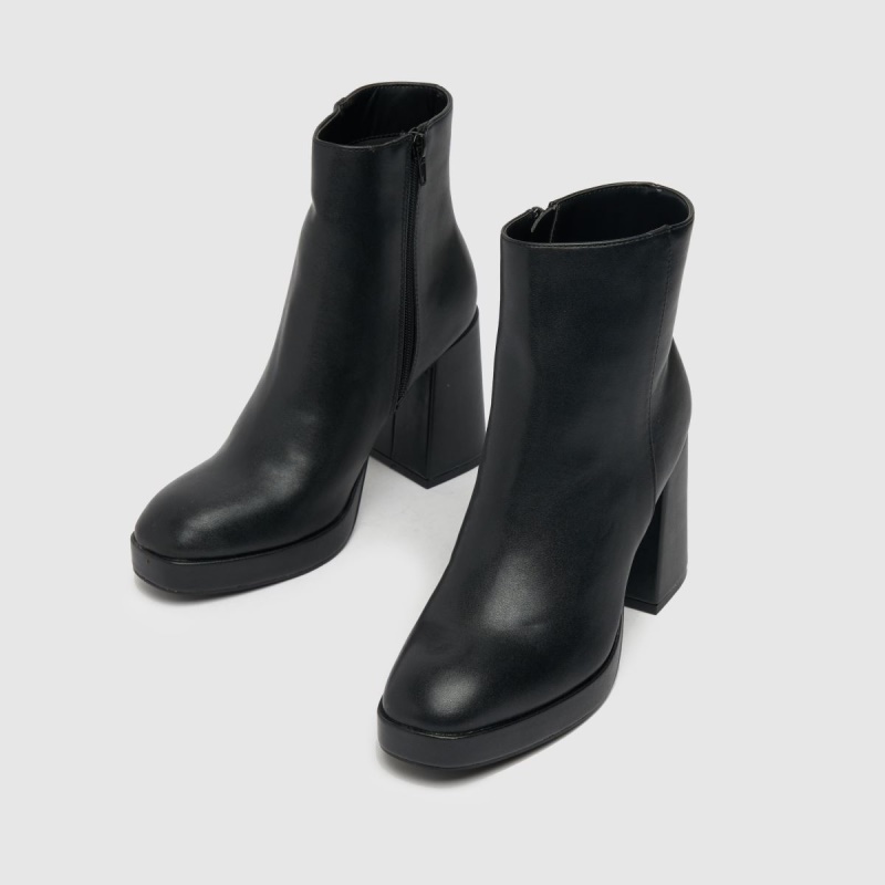 Negro Dr.martens Botas Schuh Blair Botas De Plataforma