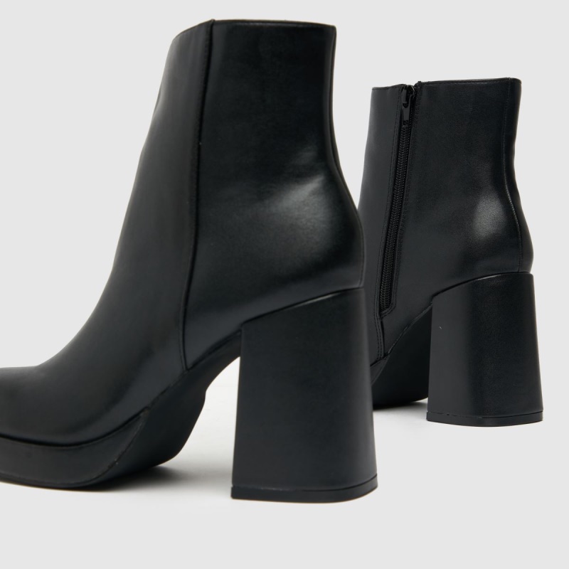 Negro Dr.martens Botas Schuh Blair Botas De Plataforma