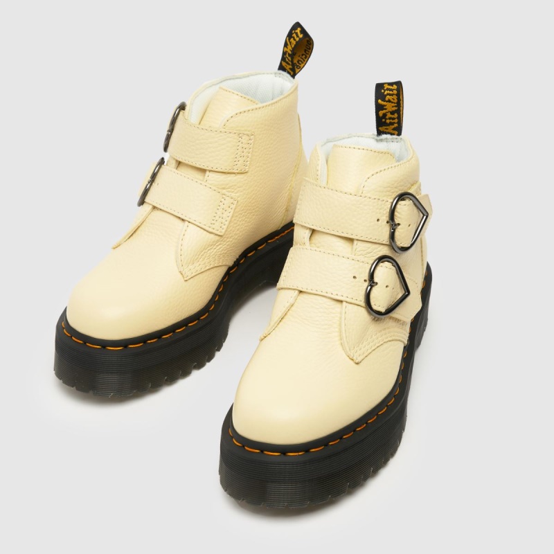 Botas Dr.martens Beige Botas Dr Martens Devon Heart