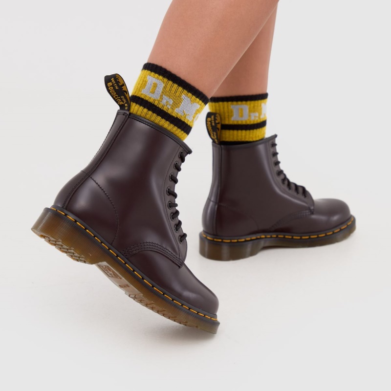 Dr.martens Botas Dr Martens 1460 Botas Con 8 Ojales Burdeos