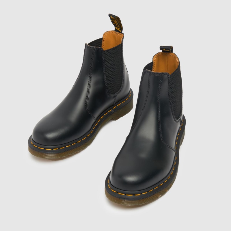 Negro Dr. Martins 2976 Botas Chelsea Botas Dr.Martens
