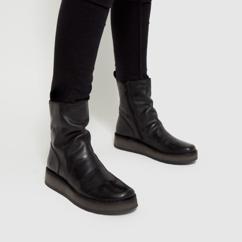 Dr.martens Botas Fly London Fly Reno Botas Fruncidas Negro