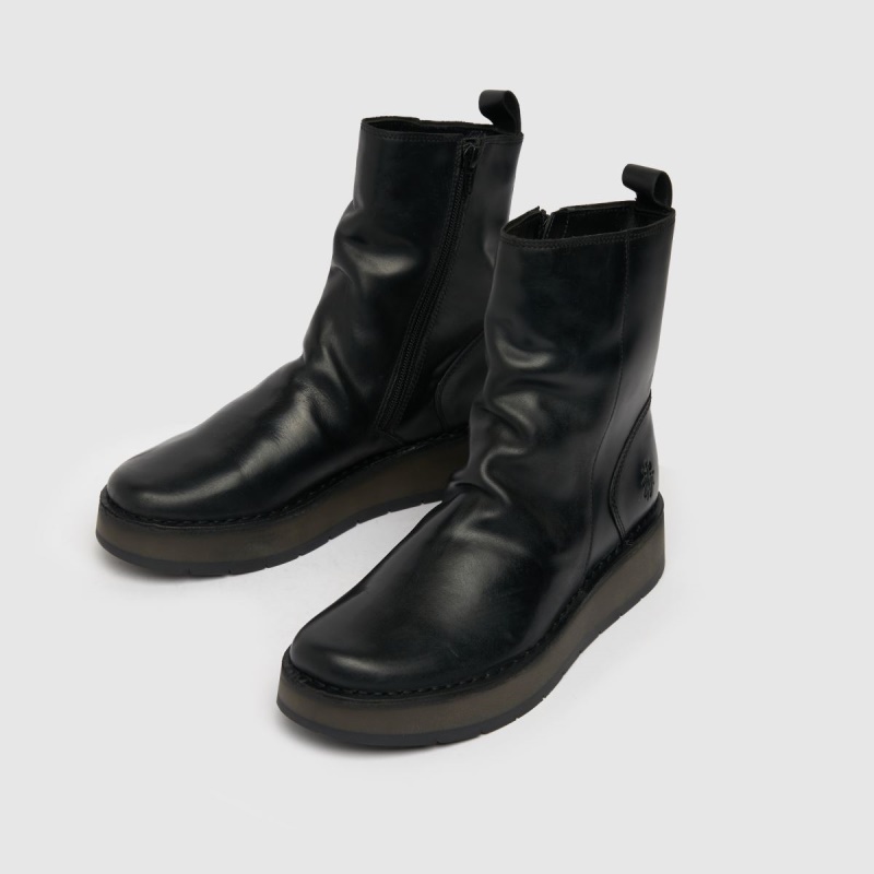 Dr.martens Botas Fly London Fly Reno Botas Fruncidas Negro