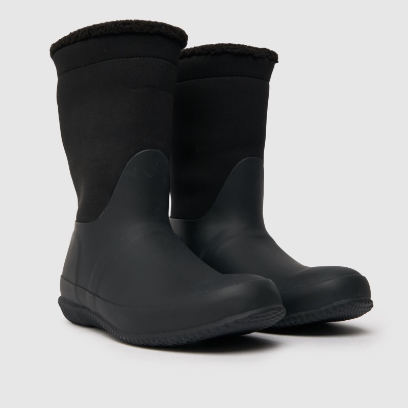 Dr.martens Botas De Sherpa Con Parte Superior Enrollable Negras De Hunter