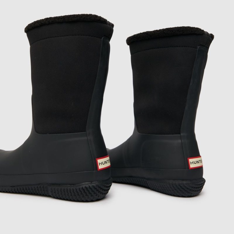 Dr.martens Botas De Sherpa Con Parte Superior Enrollable Negras De Hunter