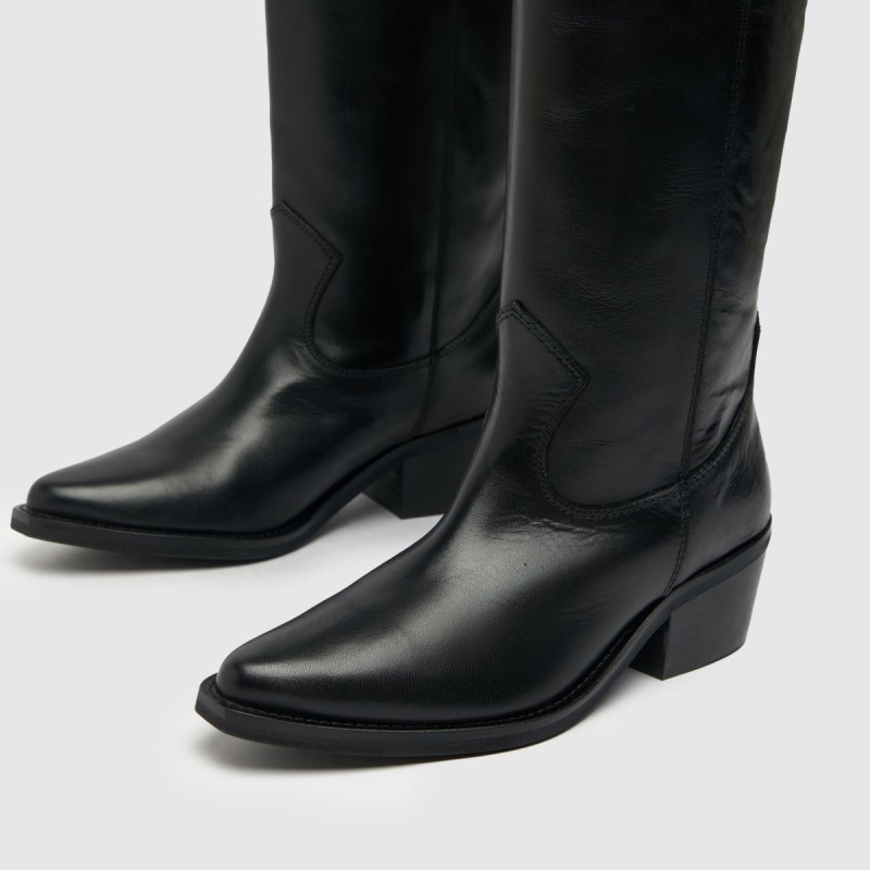 Botas Western De Cuero Schuh Dawn Negras Dr.martens Botas