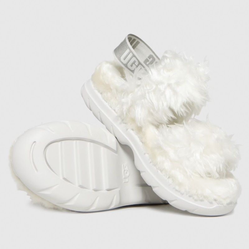 Dr.martens Botas Ugg Fluff Sugar Sandal Slippers Blanco