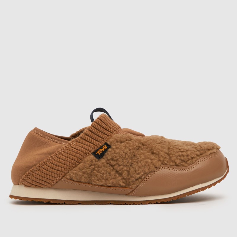Tan Dr.martens Botas Teva Ember Moc Fleece Slippers