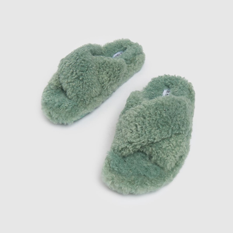 Dr.martens Botas Steve Madden Almohada Zapatillas Zapatillas Verde Claro