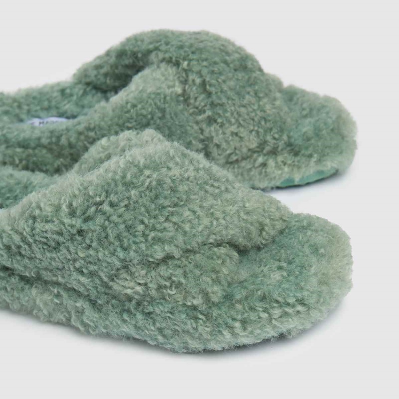 Dr.martens Botas Steve Madden Almohada Zapatillas Zapatillas Verde Claro