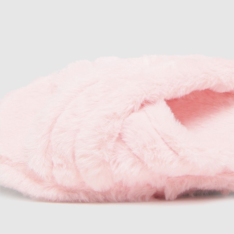 Dr.martens Botas Rosa Pálido Schuh Helen Pantuflas Cruzadas De Piel Sintética