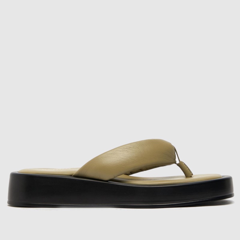 Verde Schuh Tonya Flatform Toe Thong Sandals Dr.martens Botas