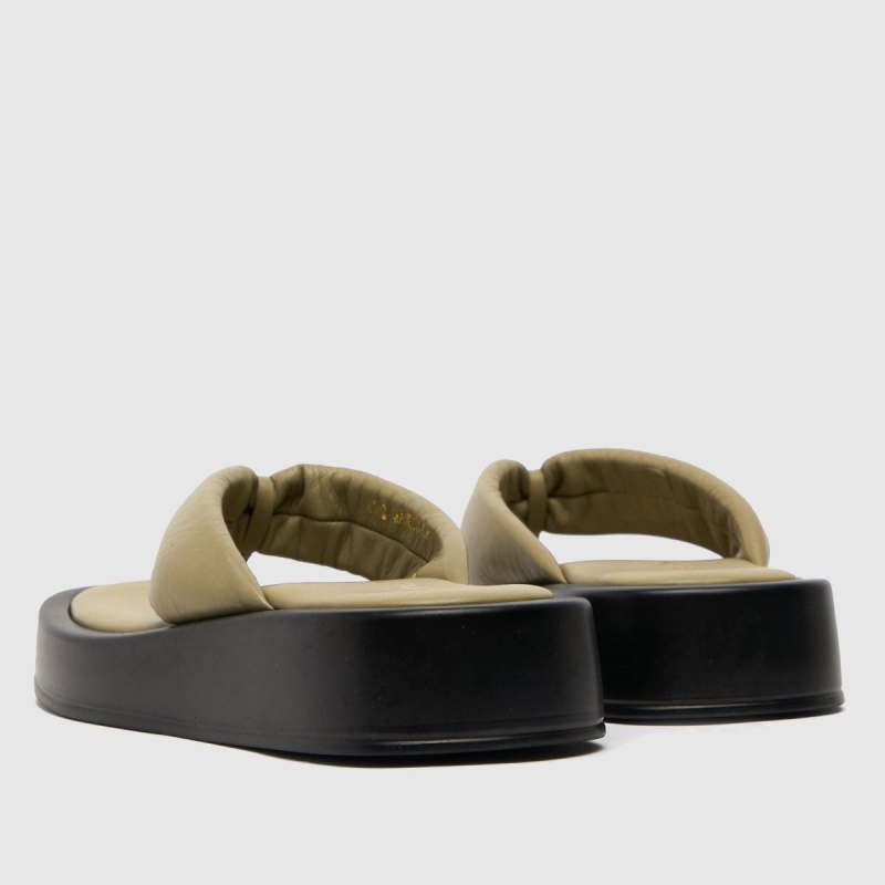 Verde Schuh Tonya Flatform Toe Thong Sandals Dr.martens Botas