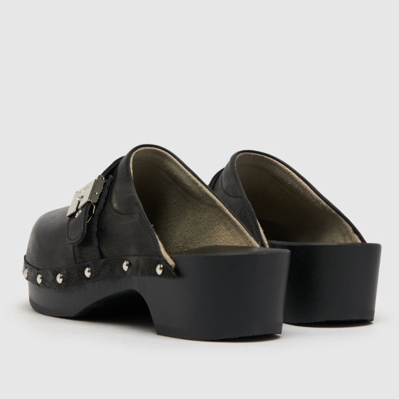 Negro Dr.martens Botas Scholl Pescara Zuecos Sandalias