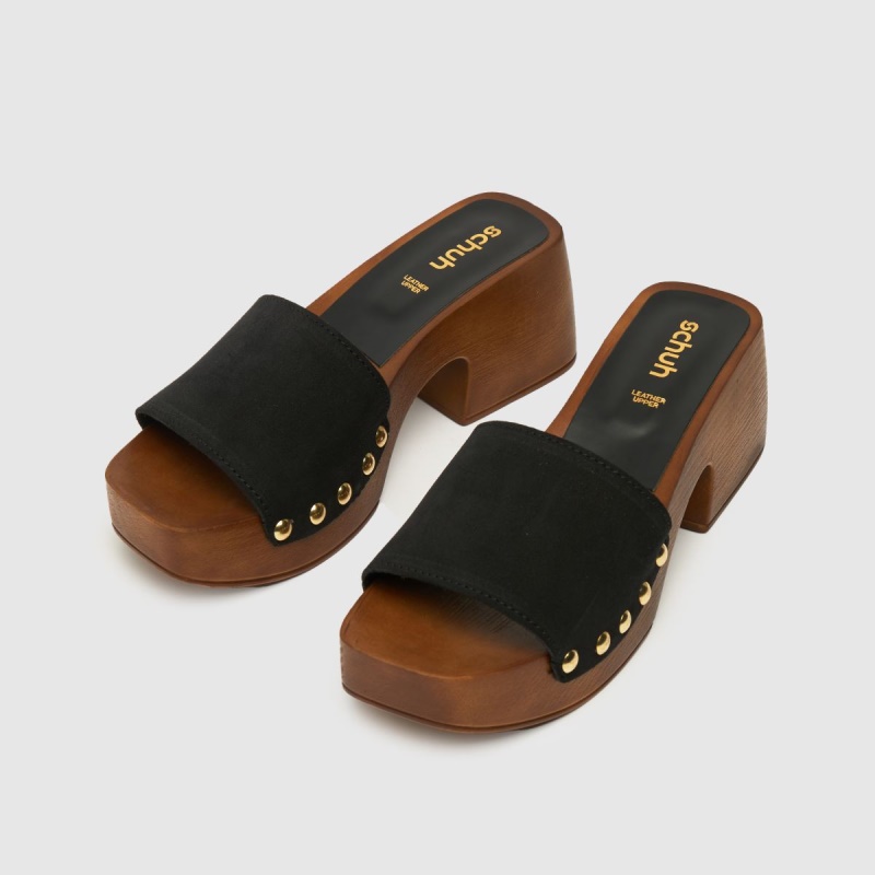 Dr.martens Botas Schuh Tanika Suede Mule Zuecos Sandalias Negro