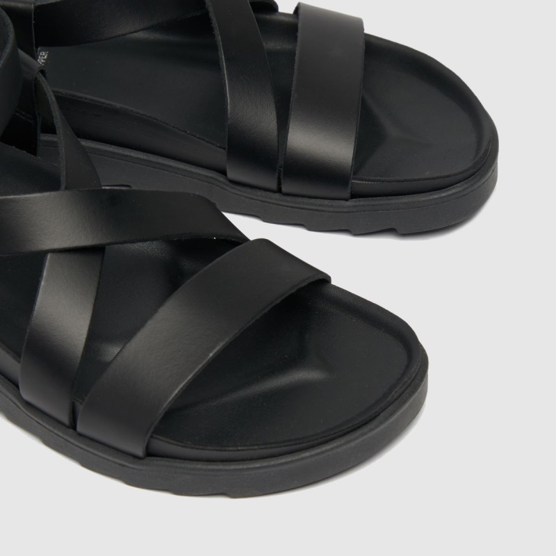 Schuh Taylor Sandalias Con Plantilla Y Tiras Cruzadas Negro Dr.martens Botas